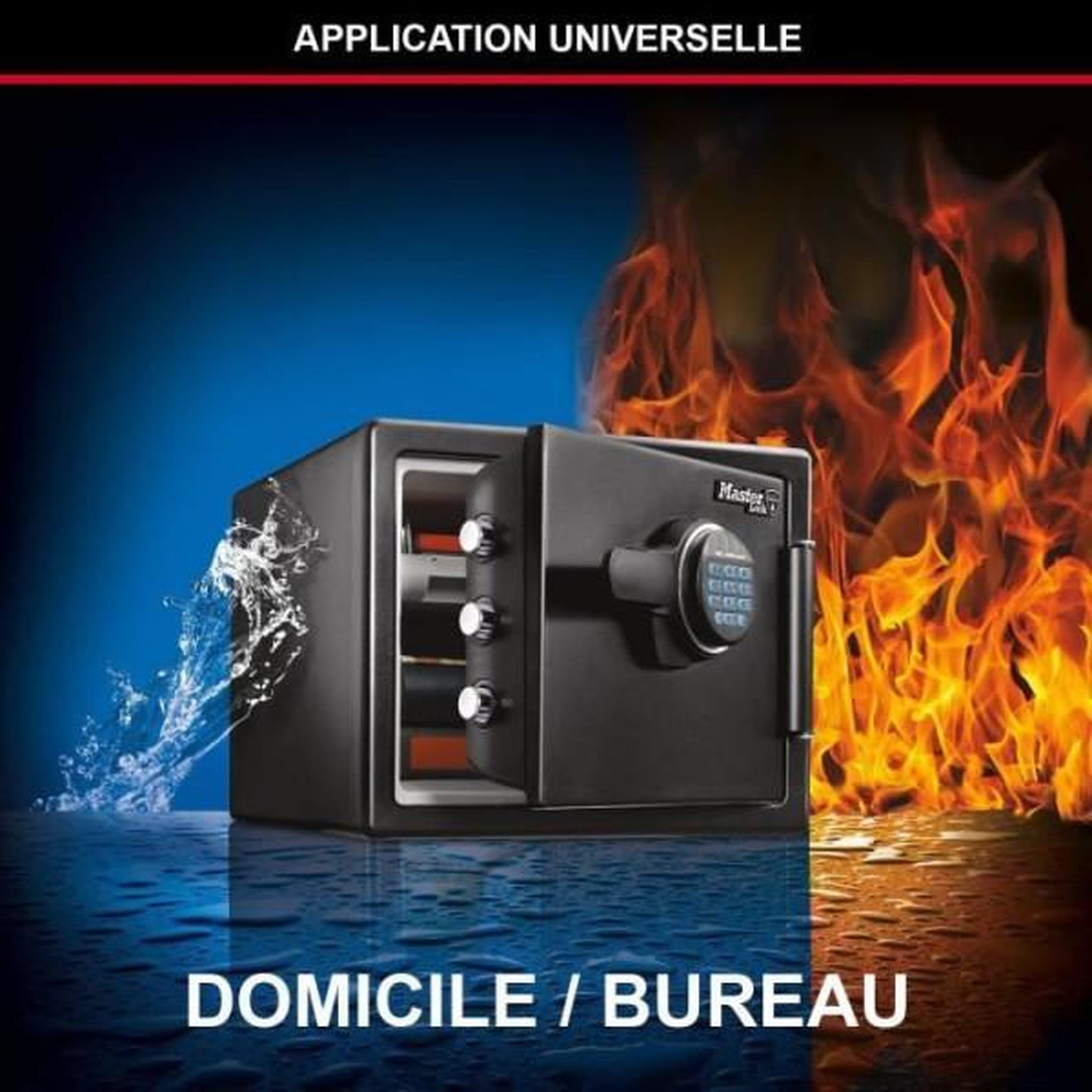 Voir la diapositive 5 : Master lock Coffre-fort de sécurité ignifugé et résistant a l'eau 22l - master lock lfw082ftc