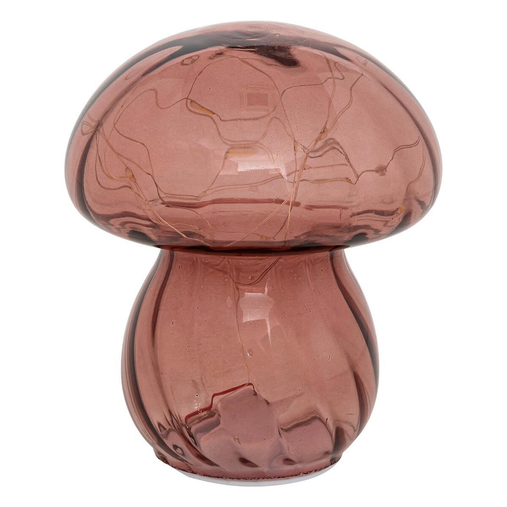 ATMOSPHERA Lampe à poser champignon  malu  15cm rose antique