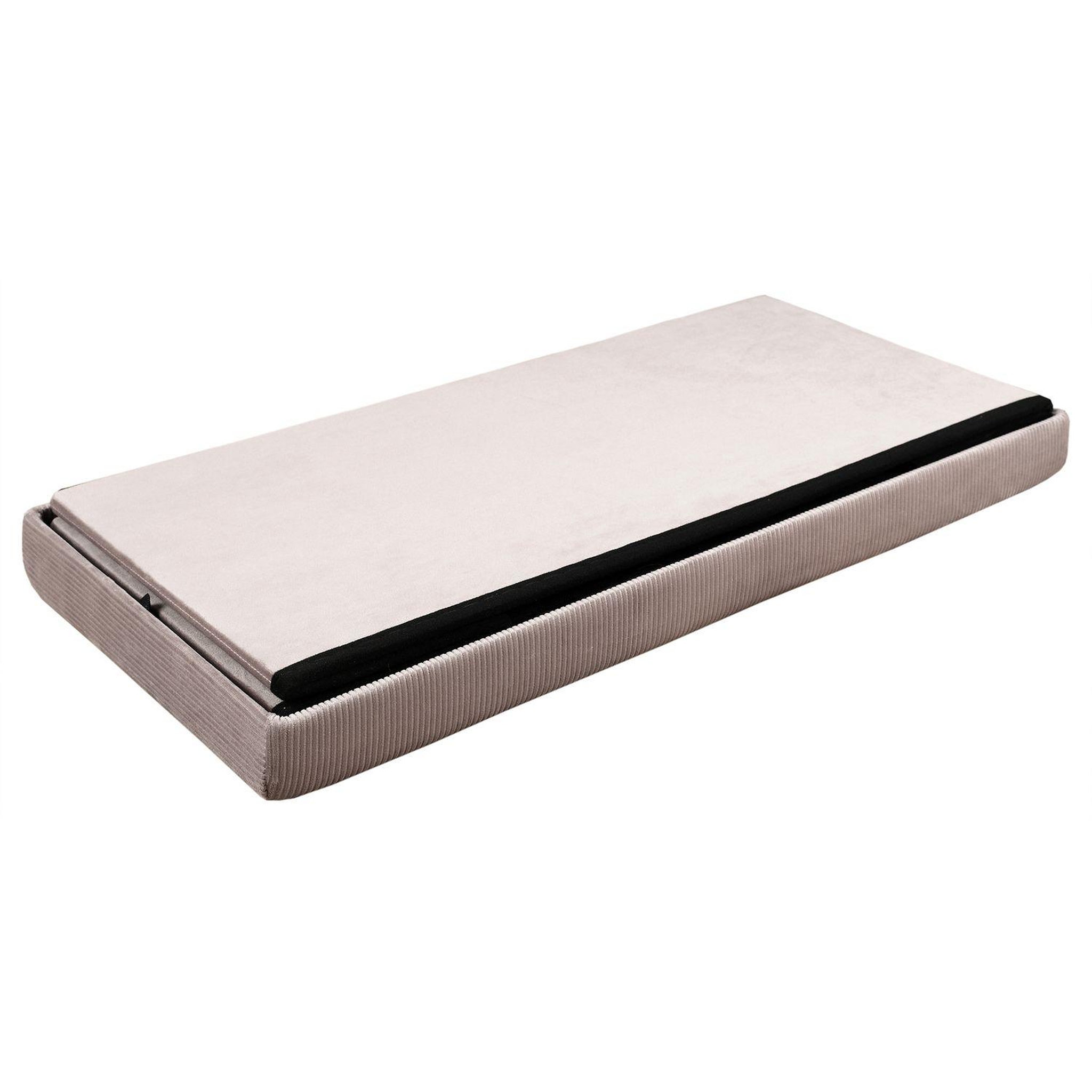 Voir la diapositive 4 : The Home Deco Factory Coffre banc pliable design velours Giulia