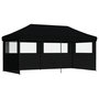 Voir la diapositive 2 : VIDAXL Tente de reception pliable escamotable 3 parois laterales noir