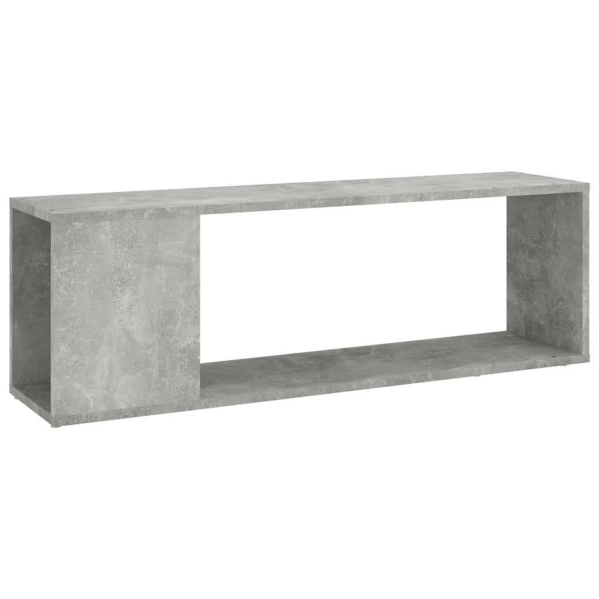 VIDAXL Meuble TV Gris beton 100x24x32 cm Bois d'ingenierie