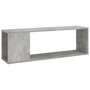 Voir la diapositive 2 : VIDAXL Meuble TV Gris beton 100x24x32 cm Bois d'ingenierie