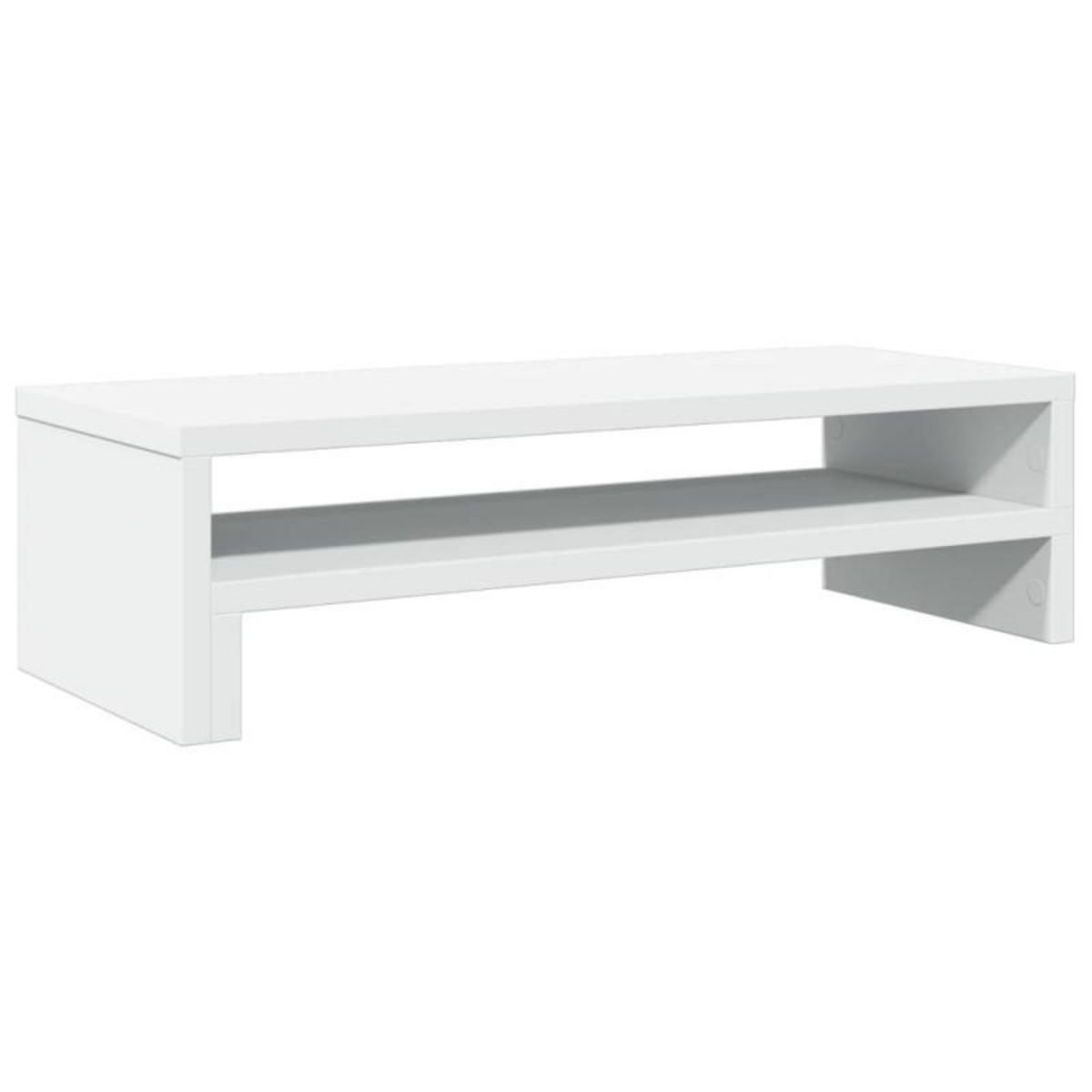 VIDAXL Support de moniteur blanc 54x22x15 cm bois d ingénierie