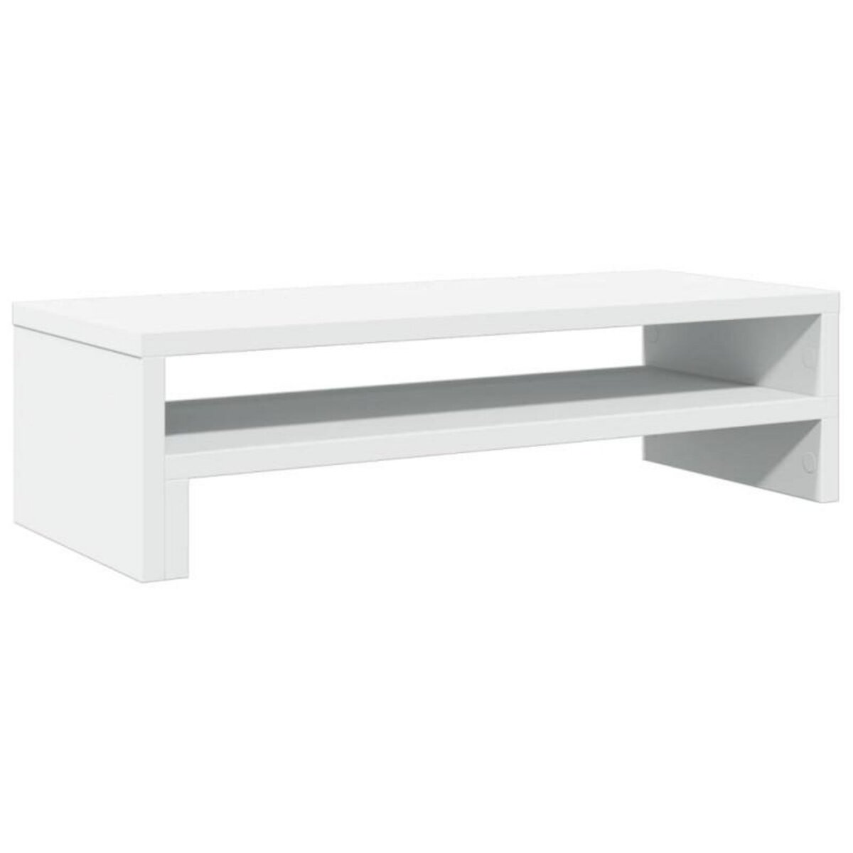VIDAXL Support de moniteur blanc 54x22x15 cm bois d ingénierie