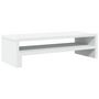 Voir la diapositive 2 : VIDAXL Support de moniteur blanc 54x22x15 cm bois d ingénierie