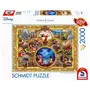 Schmidt Puzzle 2000 pièces : Thomas Kinkade : Mickey et Minnie, Collage de rêve, Disney