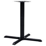 VIDAXL Pied de table de bistro noir 76x76x72 cm fonte