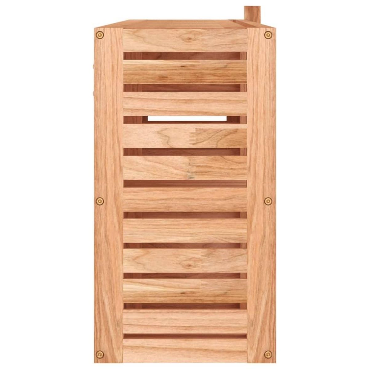 VIDAXL Armoire a miroir 80x17x34 cm Bois massif de noyer