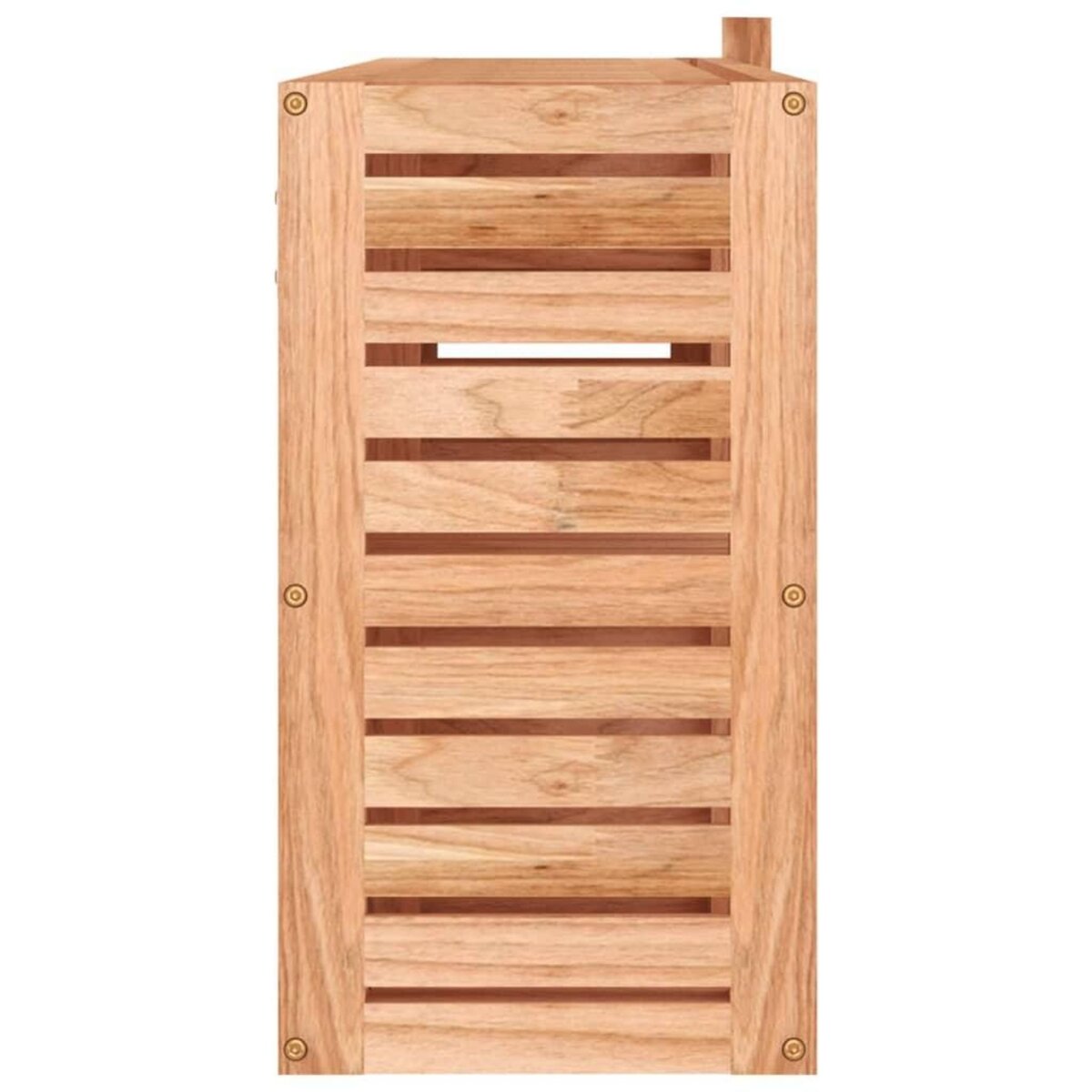 VIDAXL Armoire a miroir 80x17x34 cm Bois massif de noyer