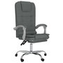 Voir la diapositive 2 : VIDAXL Fauteuil de massage inclinable de bureau Gris fonce Tissu