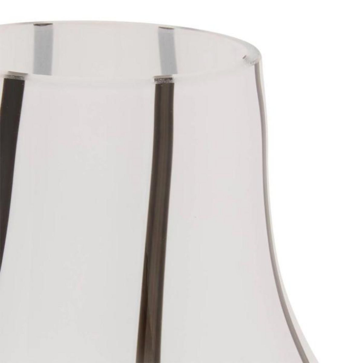 ATMOSPHERA Vase Design en Verre  Piero  20cm Noir & Blanc