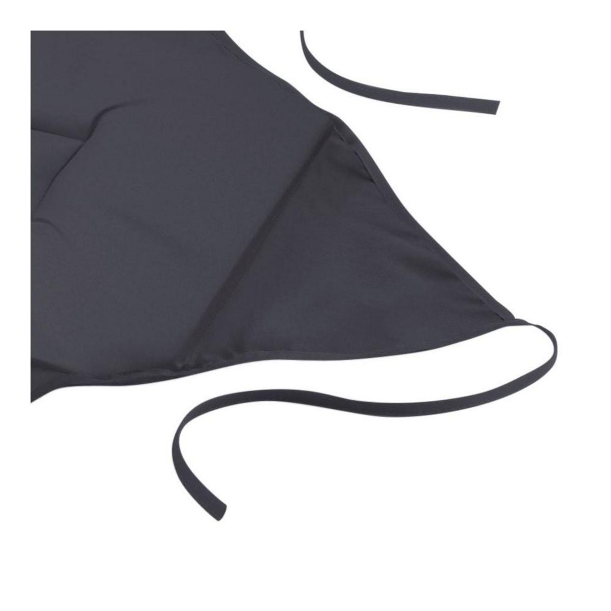 Douceur d'Intérieur Lot de 4 galettes de chaise à rabat coloris Béton