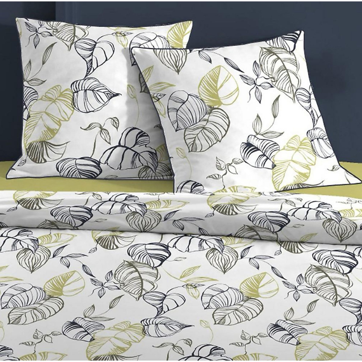 Home collection Parure housse de couette 100% coton 57fils-filo