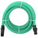 VIDAXL Tuyau d'aspiration avec raccords en PVC vert 1  7 m PVC
