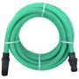Voir la diapositive 1 : VIDAXL Tuyau d'aspiration avec raccords en PVC vert 1  7 m PVC