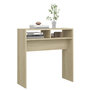 Voir la diapositive 4 : VIDAXL Table console chêne sonoma 78x30x80 cm bois d ingénierie