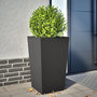Voir la diapositive 1 : VIDAXL Jardiniere noir 45x45x75 cm acier