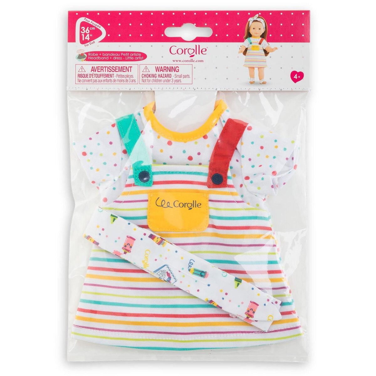 Corolle Robe et Bandeau Petit Artiste pour poupée ma Corolle