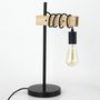 Voir la diapositive 2 : Paris Prix Lampe à Poser Design  Ryanha  48cm Noir