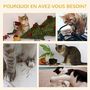 Voir la diapositive 6 : PAWHUT Arbre à chat design contemporain griffoir sisal naturel 2 niches plateformes jeu boule suspendue MDF blanc aspect hêtre clair