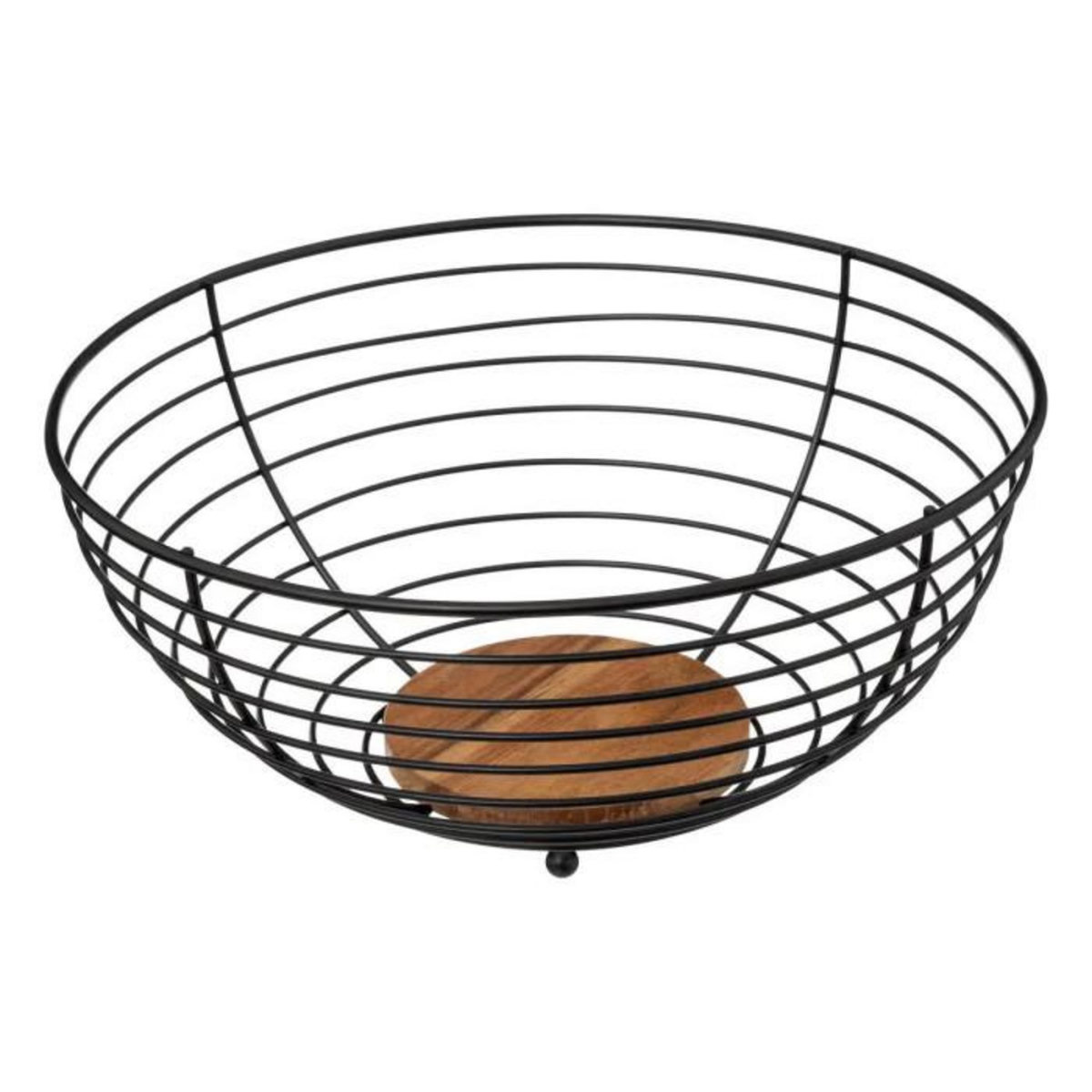 FIVE Corbeille à Fruits en Métal  Mauro  28cm Noir