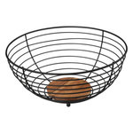 FIVE Corbeille à Fruits en Métal  Mauro  28cm Noir