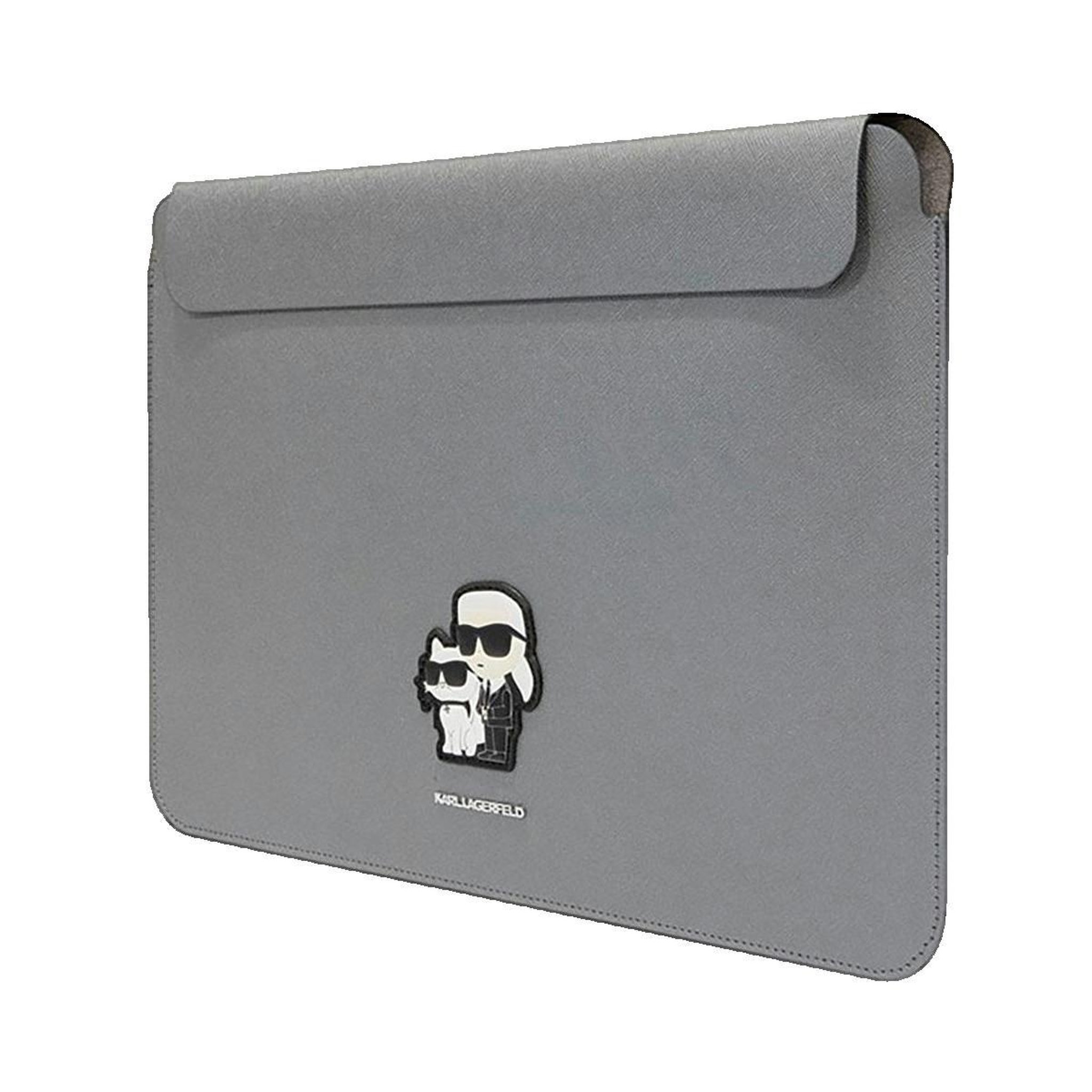 Voir la diapositive 3 : Karl Lagerfeld Housse Karl Lagerfeld Saffiano en cuir écologique argenté