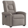 Voir la diapositive 3 : VIDAXL Fauteuil inclinable taupe tissu