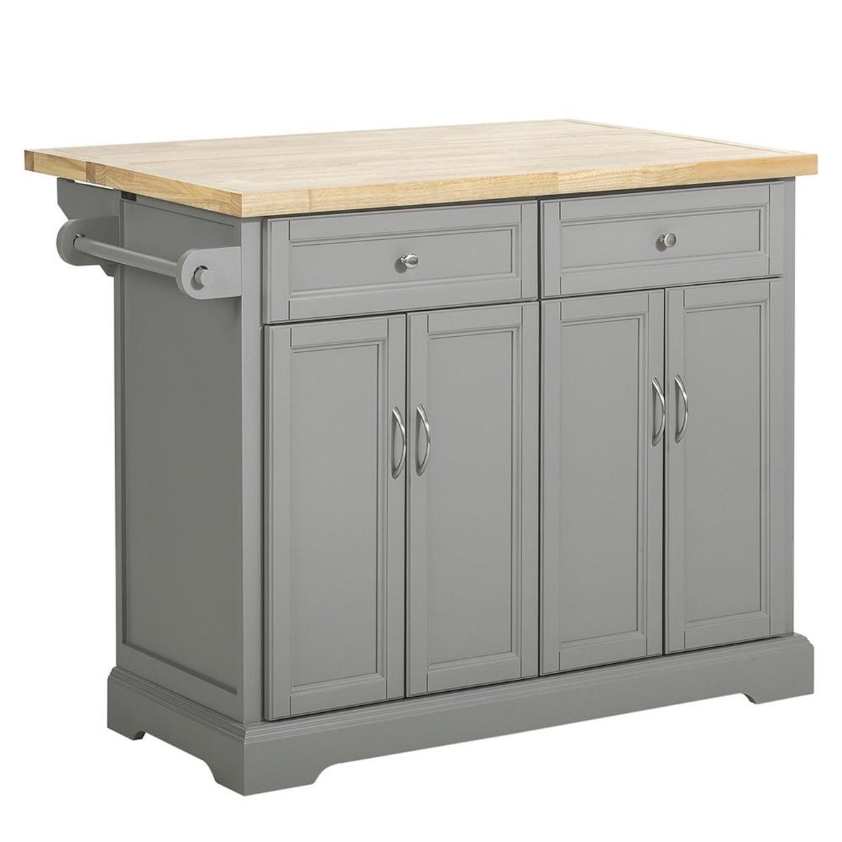 SOBUY SoBuy - Îlot De Cuisine à deux tiroirs - Classique - FKW71