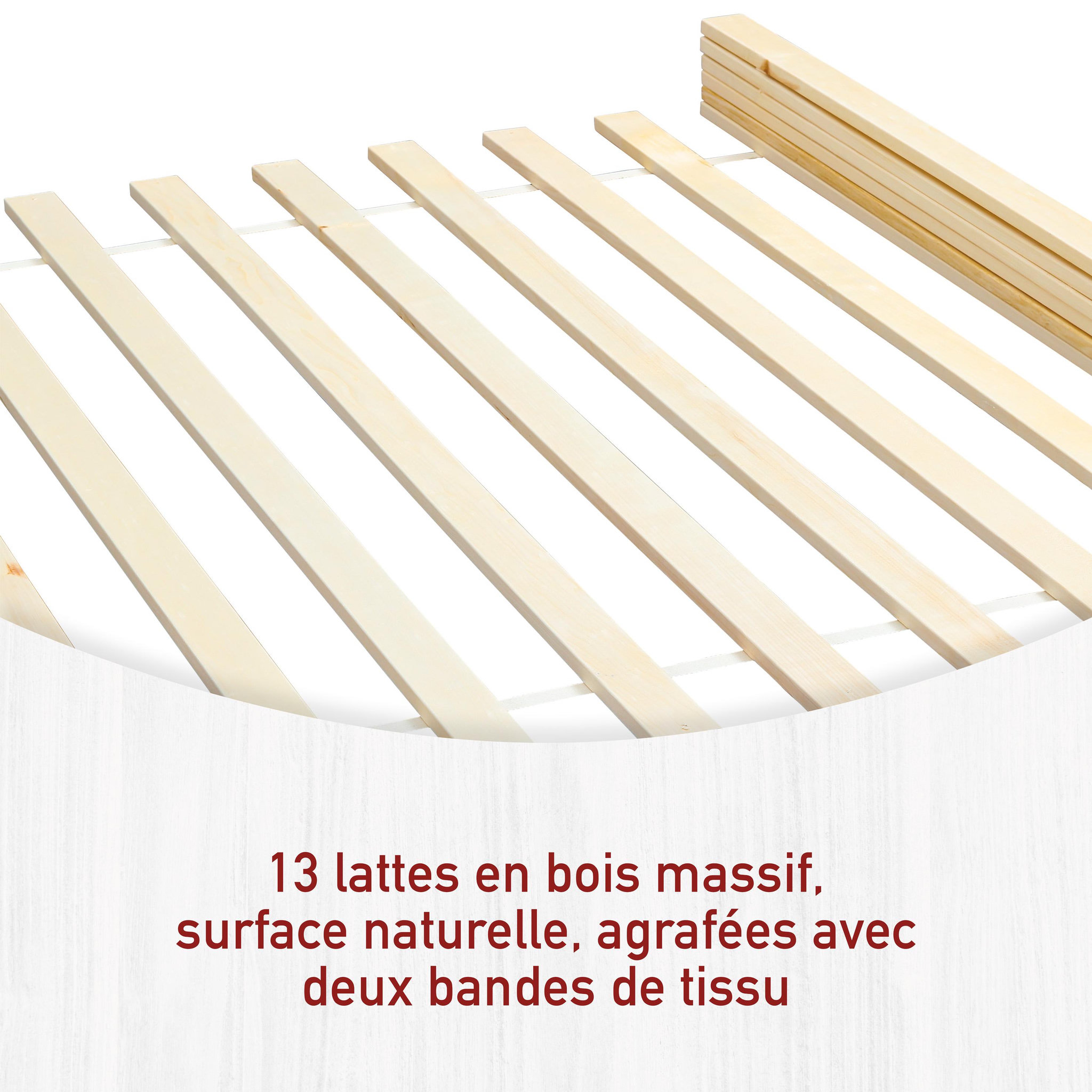 Voir la diapositive 4 : INTERLINK Support de lit - Sommier à lattes 140x200cm