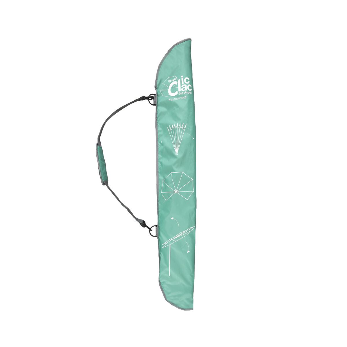 Clic Clac des Plages Parasol déporté opale diam 180 cm Clic Clac des plages