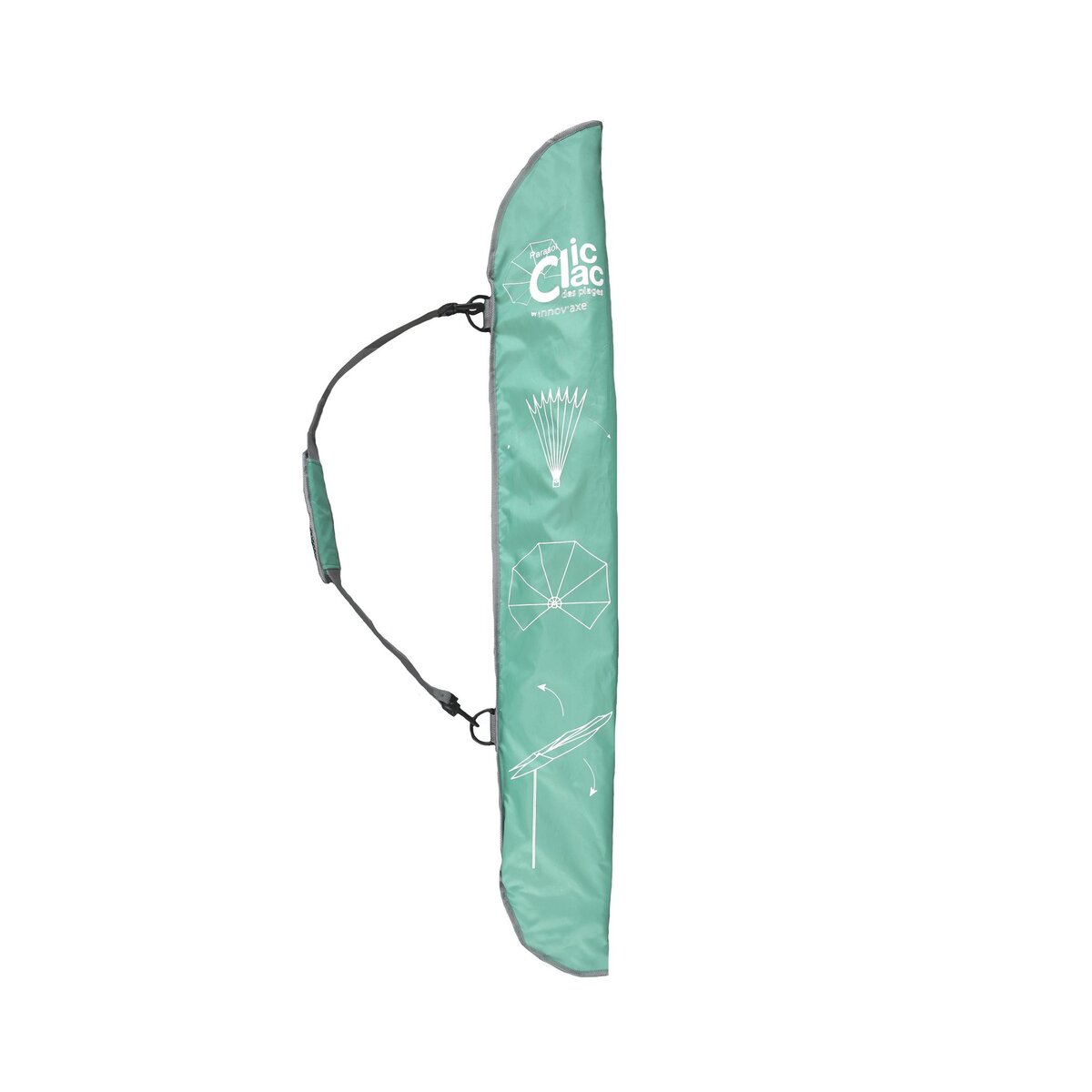 Clic Clac des Plages Parasol déporté opale diam 180 cm Clic Clac des plages