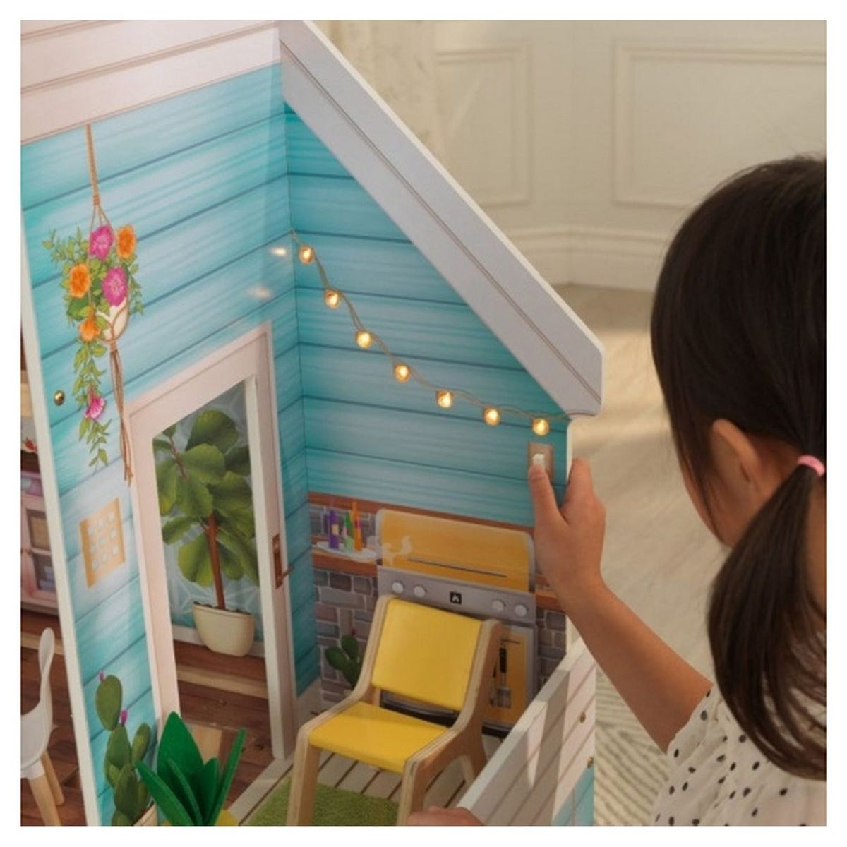 Kidkraft Maison de poupées Zoey avec EZ Kraft Assembly