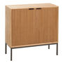Voir la diapositive 1 : Paris Prix Buffet 2 Portes en Bois  Dresa  80cm Naturel