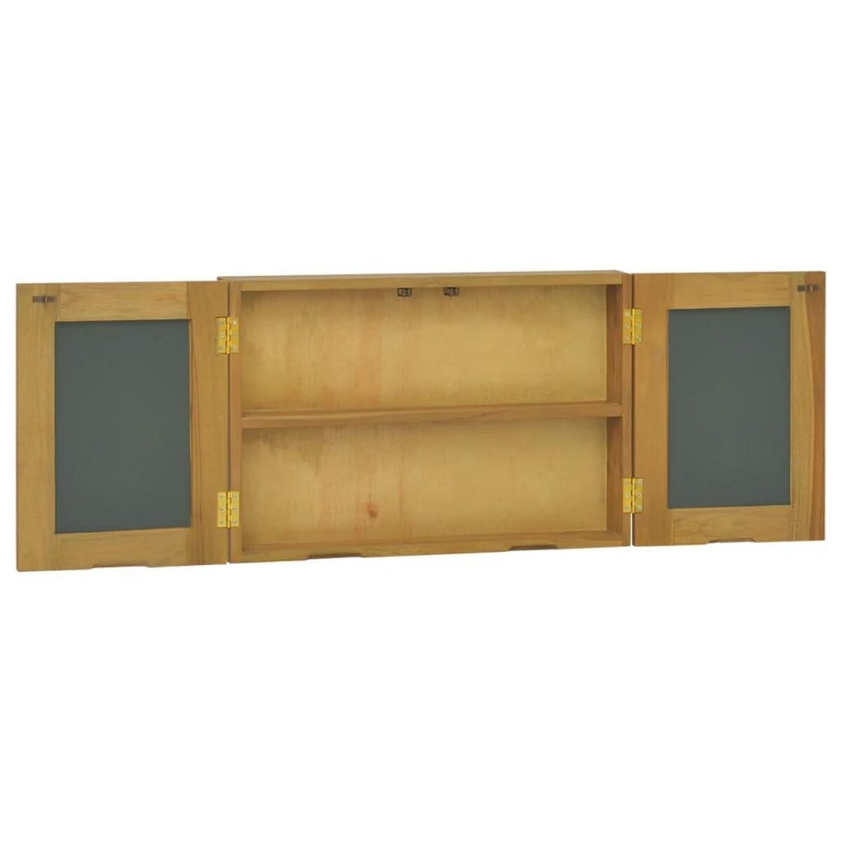 VIDAXL Armoire a miroir 60x10x40 cm Bois de teck solide