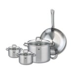 ELO Set de 1 Poêle de cuisson 32 cm et 3 faitouts 14, 16 et 26 cm Elo Profi Citrin
