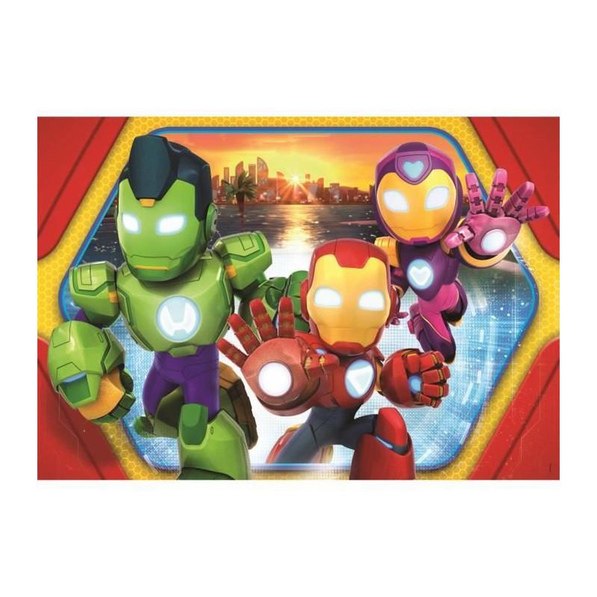 Voir la diapositive 2 : CLEMENTONI Puzzle enfant 24 pièces Maxi – Iron Man et ses amis – Grand format – Dès 3 ans – Clementoni