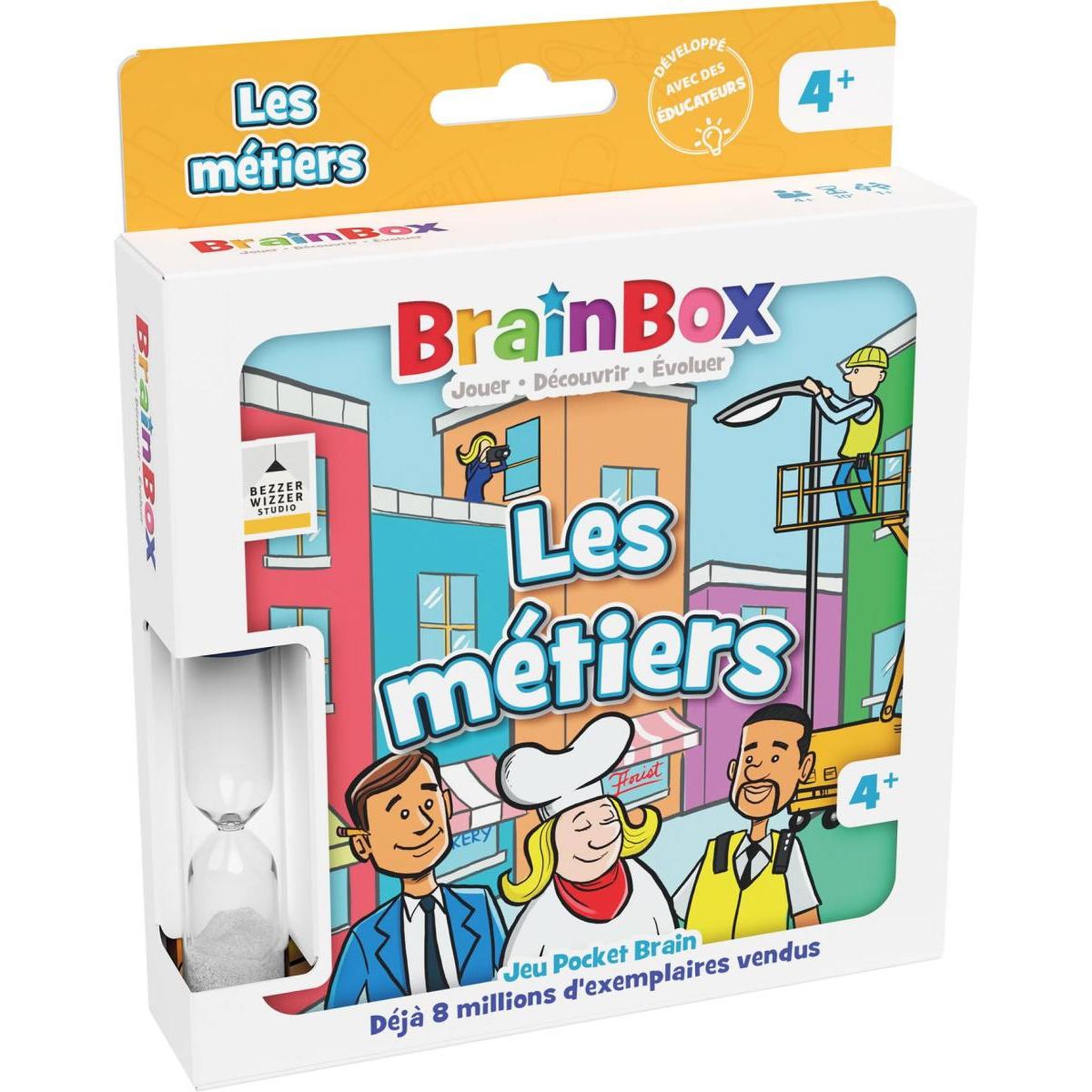 BRAINBOXGAMES BRAINBOX Pocket : Les Métiers - Jeu de Cartes