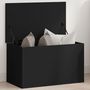 Voir la diapositive 1 : VIDAXL Boîte de rangement noir 60x35x35 cm bois d'ingenierie