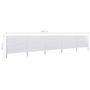 Voir la diapositive 6 : VIDAXL Paravent 5 panneaux Tissu 600 x 160 cm Blanc sable