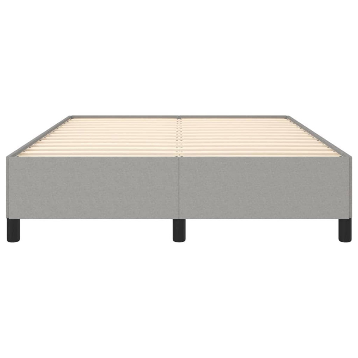 VIDAXL Cadre de lit sans matelas gris clair 140x200 cm tissu