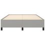 Voir la diapositive 5 : VIDAXL Cadre de lit sans matelas gris clair 140x200 cm tissu