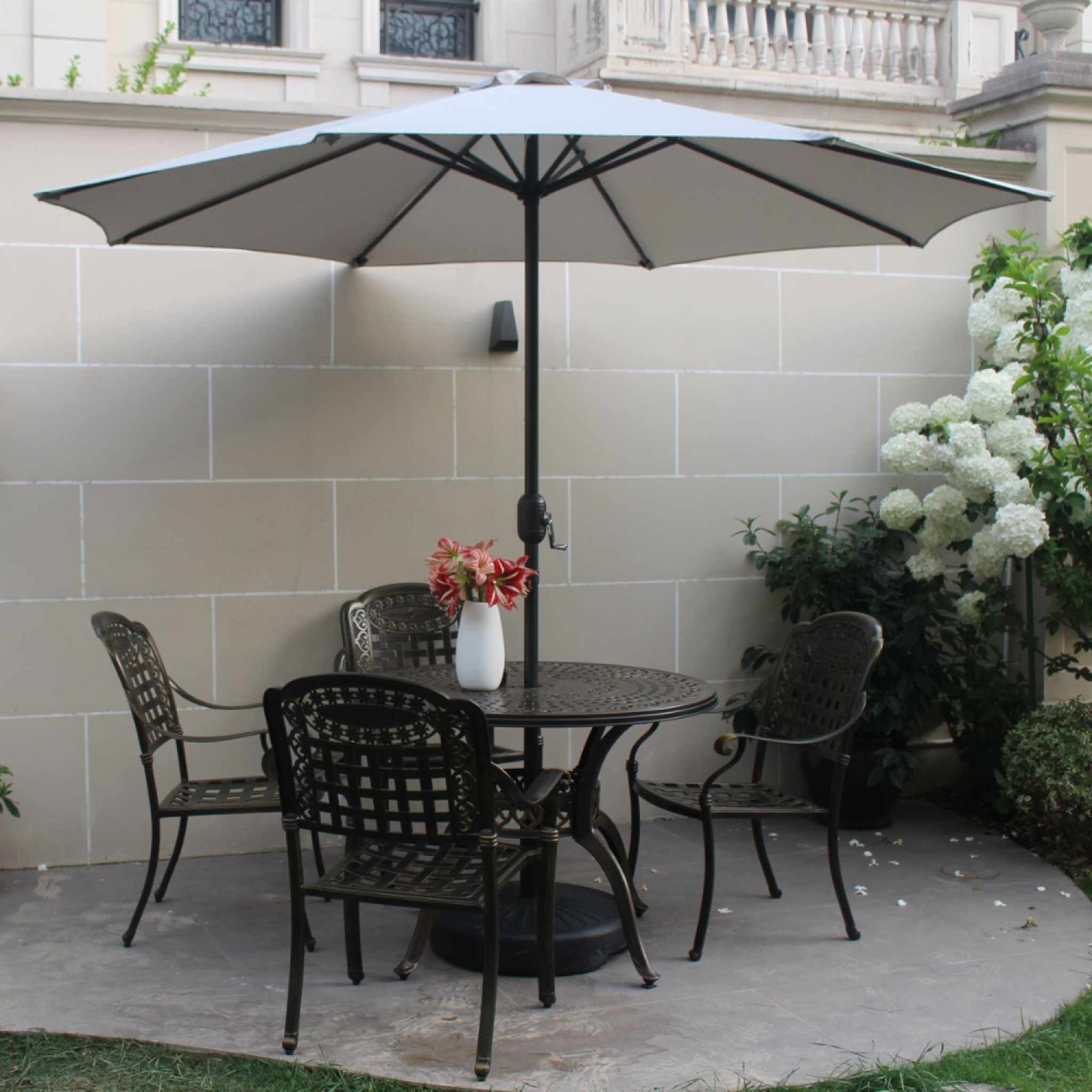 Voir la diapositive 3 : CONCEPT USINE Parasol  ecru  rond 294 x 294 m portofino