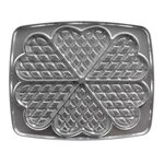 LAGRANGE Paire de plaques pour 6 gaufres coeur pour super 2 gaufres 39111 - 030521