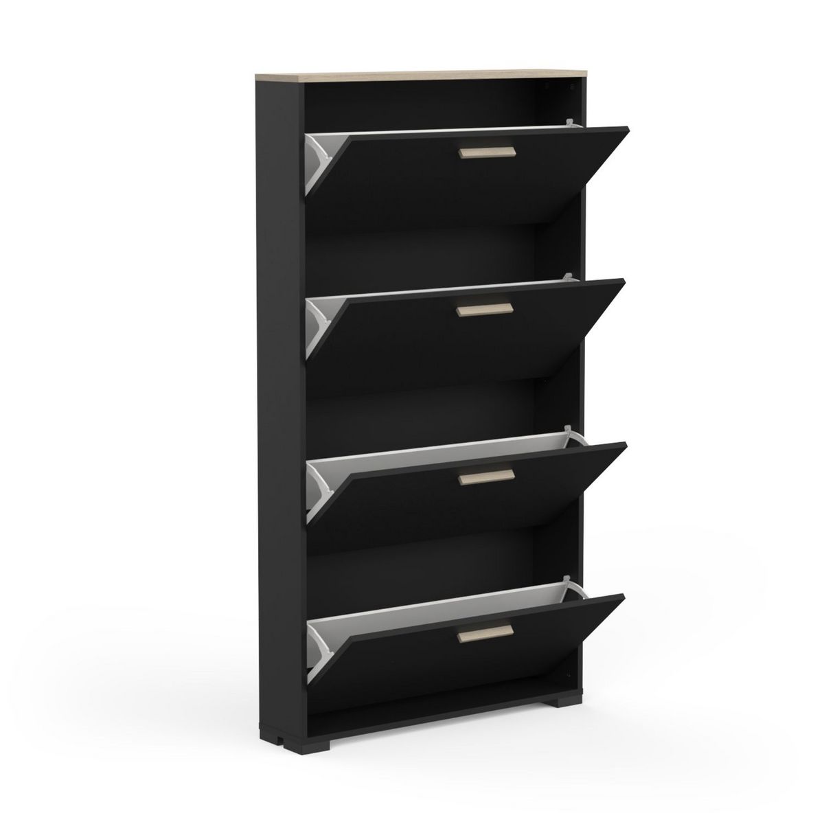 Meuble à chaussures 4 portes L80 cm LIZZIE