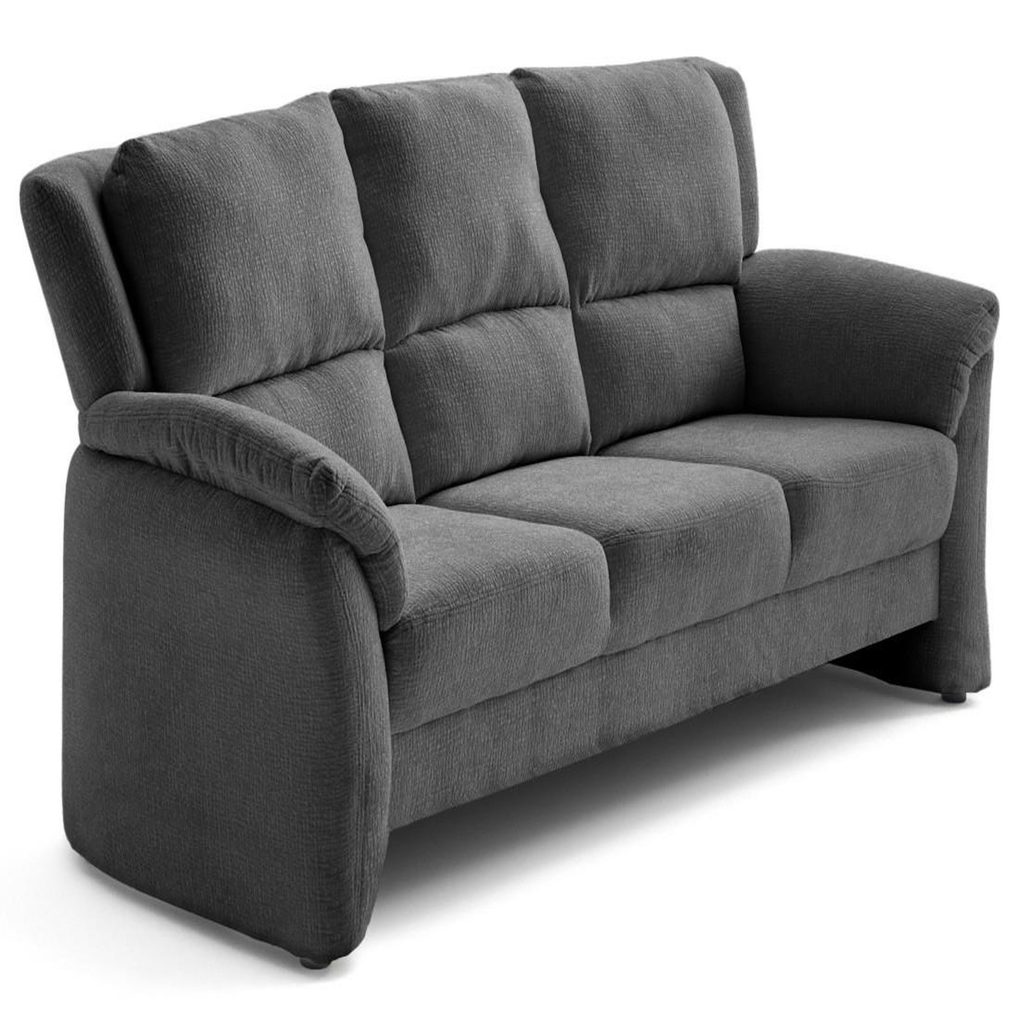 Voir la diapositive 4 : LISA DESIGN Bastille - canapé droit 3 places en tissu velours relief