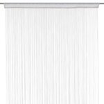 ATMOSPHERA Lot 2x Rideau fils - 90 x 200 cm - Blanc