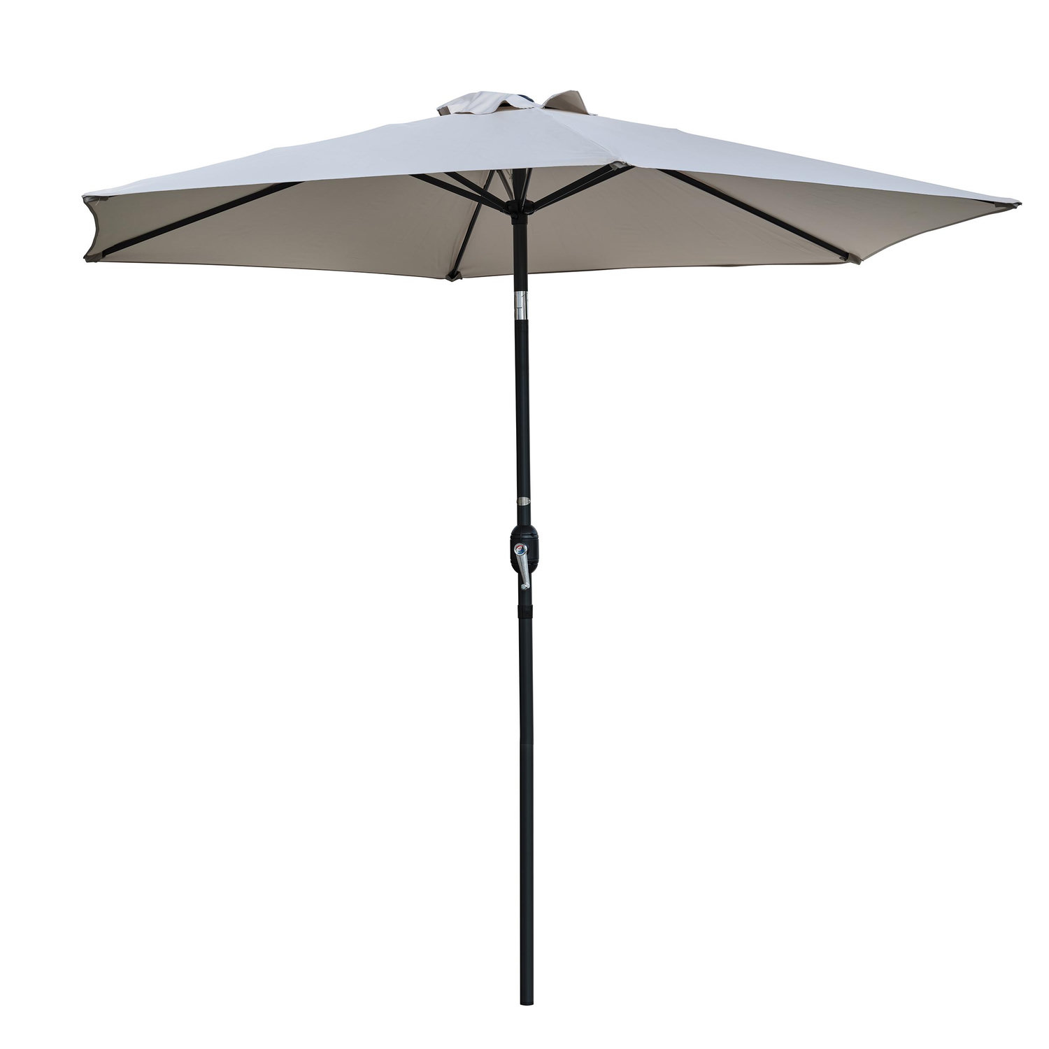 Dcb Garden Parasol à manivelle en aluminium et toile