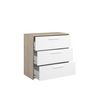 Voir la diapositive 2 : Commode 3 tiroirs L80cm NORWAY