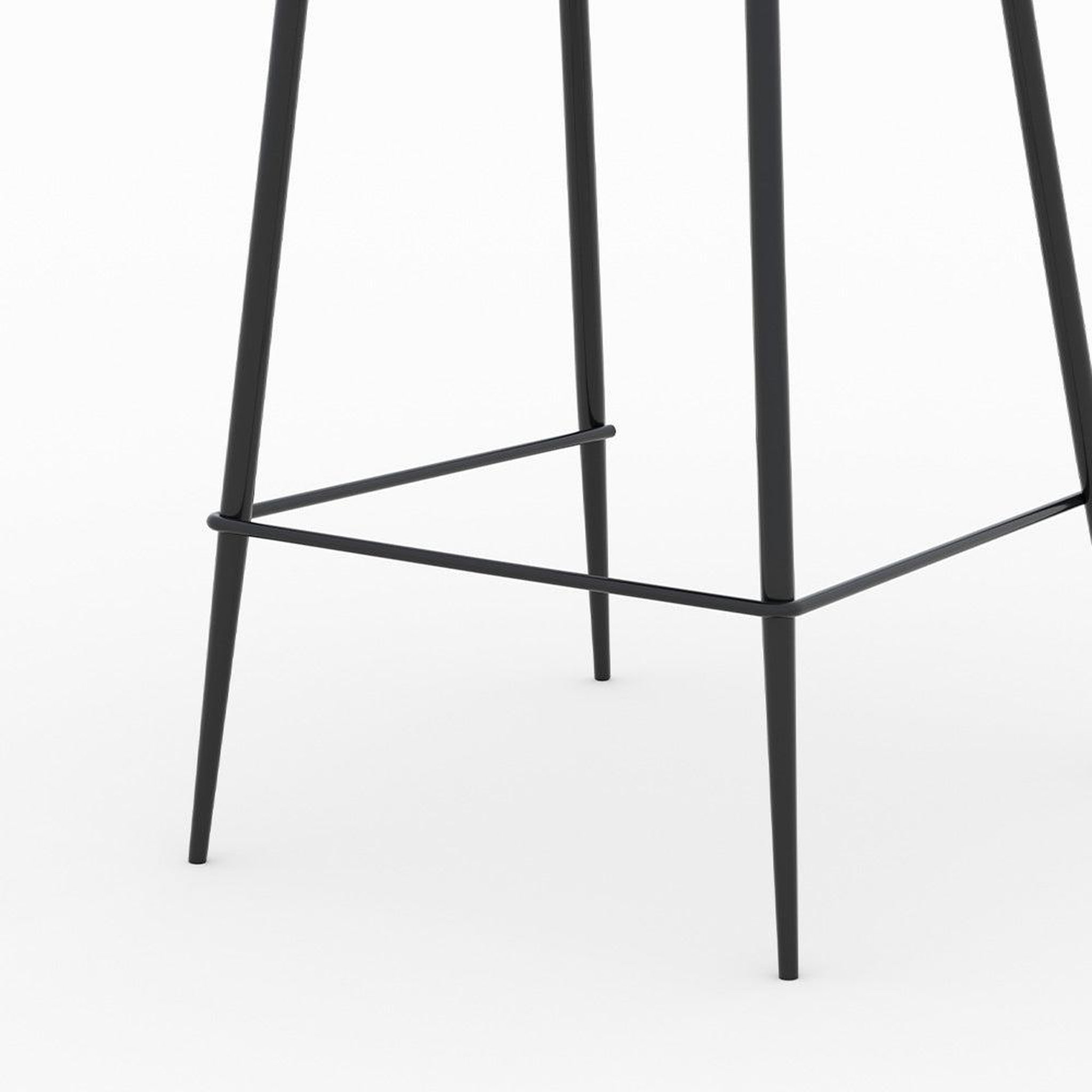 Voir la diapositive 3 : MAISON PAVANE Lot de 2 chaises pour îlot central en tissu gris 65 cm-pirata
